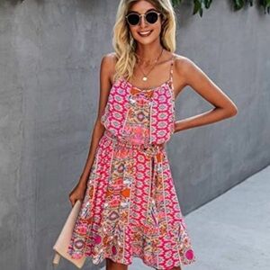 Pink Patterned Summer Dress